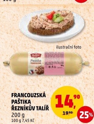 Paštika francouzská Řezníkův talíř