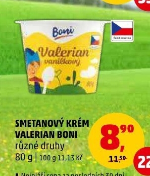 Smetanový krém Valerian Boni
