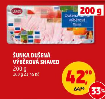 Šunka dušená výběrová LE&amp