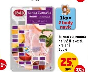 Šunka Zvonařka nejvyšší jakosti LE&amp