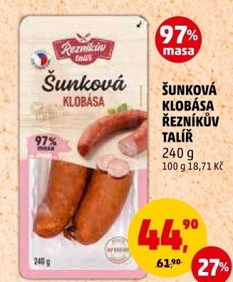 Šunková klobása Řezníkův talíř