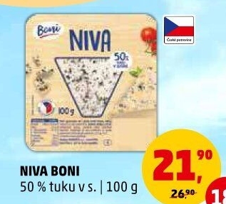 Sýr Niva 50% Boni