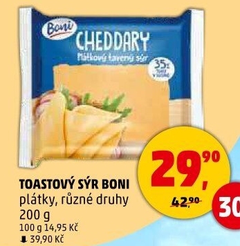 Sýr tavený toast Boni