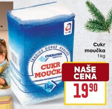 Cukr moučka Cukrovar Vrbátky
