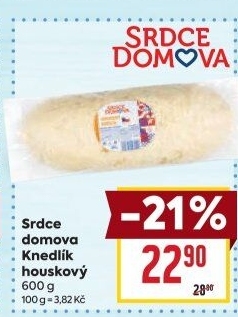 Knedlík houskový Srdce Domova