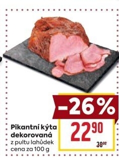 Kýta dekorovaná pikantní
