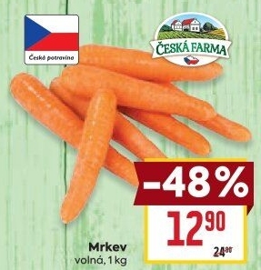 Mrkev Česká farma