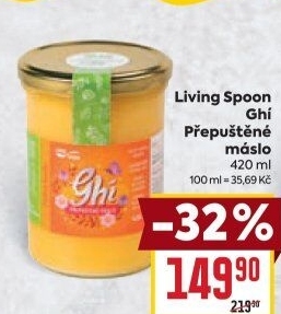 Přepuštěné máslo Ghí Living Spoon