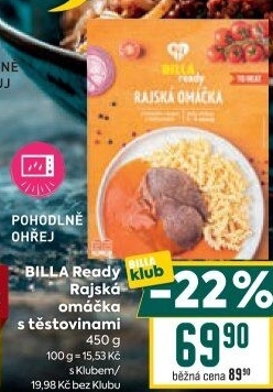 Rajská omáčka Ready Billa