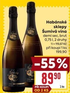 Sekt Demi Sec Habánské sklepy