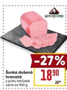 Šunka dušená hranatá Kostelecké uzeniny