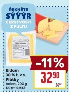 Sýr Eidam 30%