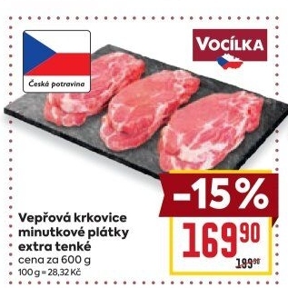 Vepřová krkovice bez kosti Vocílka