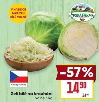 Zelí hlávkové bílé Česká farma