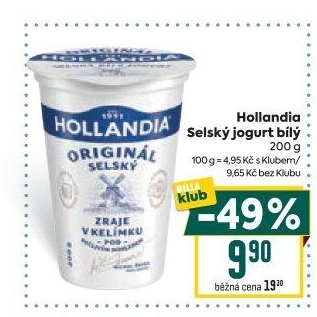 Bílý jogurt selský Hollandia