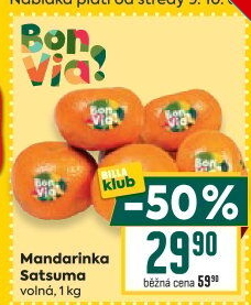 Mandarinky Billa Bonvia