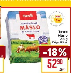 Máslo Tatra