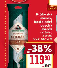 Salám Uherák lovecký Kostelecké uzeniny