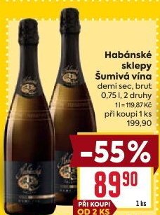 Sekt Demi Sec Habánské sklepy