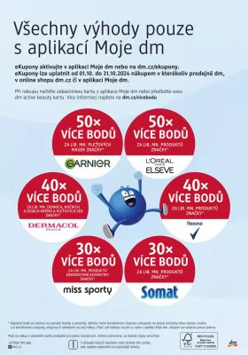 akční leták dm drogerie 10.10.2024-6.11.2024