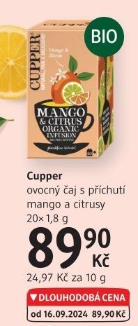 Čaj ovocný bio Cupper