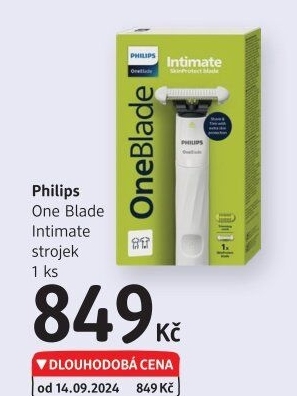 Holicí strojek One Blade Intimate Philips