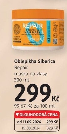 Maska na vlasy Natura Siberica
