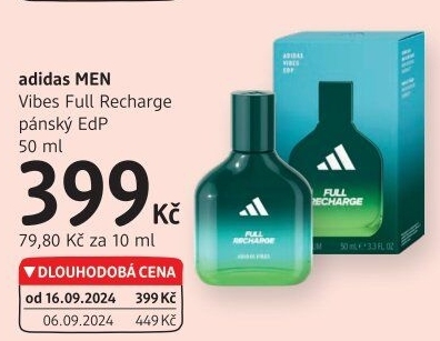 Parfémovaná voda pánská Vibes Full Recharge Adidas