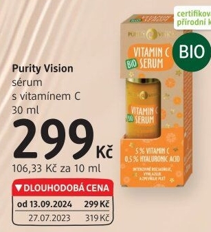 Pleťové sérum Vitamin C bio Purity Vision