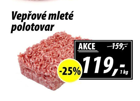 Maso mleté vepřové