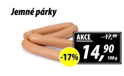 Párky jemné