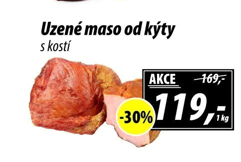 Uzené maso od kýty s kostí