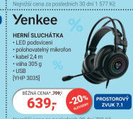 Sluchátka herní Yenkee YHP 3035 Shadow