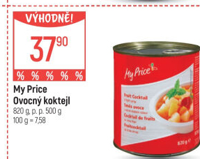 Kompot ovocný koktejl My Price