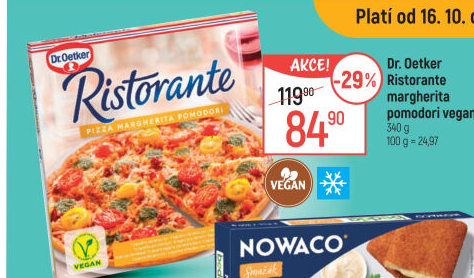 Pizza mražená Ristorante Vegan Dr. Oetker