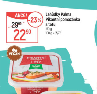 Pomazánka pikantní s tofu Lahůdky Palma