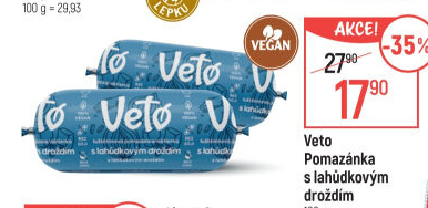 Pomazánka s lahůdkovým droždím Veto