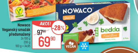 Veganský obalovaný sýr Bedda Nowaco