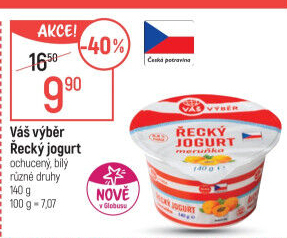 Jogurt řecký ochucený Váš Výběr