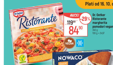 Pizza mražená Ristorante Vegan Dr. Oetker