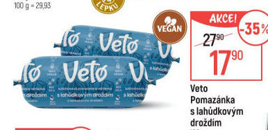 Pomazánka s lahůdkovým droždím Veto