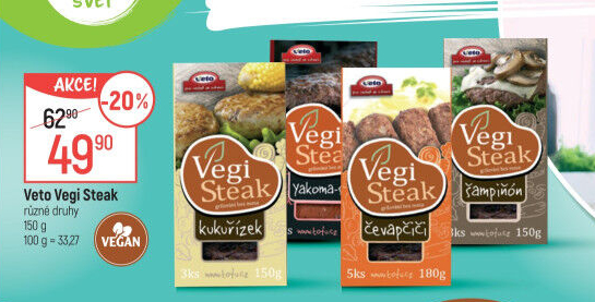 Produkty Vegi Steak Veto