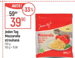 Sýr Mozzarella strouhaná Jeden Tag