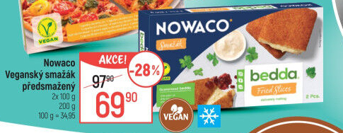 Veganský obalovaný sýr Bedda Nowaco