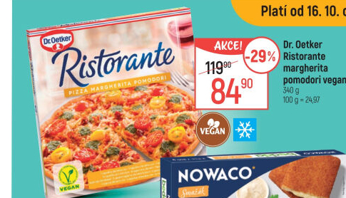 Pizza mražená Ristorante Vegan Dr. Oetker