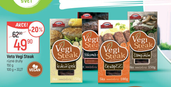 Produkty Vegi Steak Veto