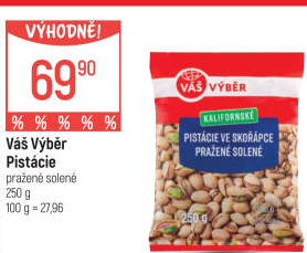 Pistácie pražené Váš Výběr