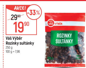 Rozinky sušené Sultánky Váš Výběr