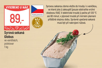 Sekaná syrová Globus