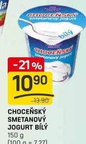 Bílý jogurt smetanový Choceňský